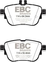 EBC 2017+ Mercedes-Benz E300 (W213) Yellowstuff Rear Brake Pads