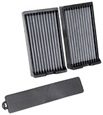 K&N 16-18 Nissan Titan XD Cabin Air Filter (Set of 2); 2016-2018