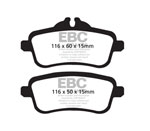 EBC 13-16 Mercedes-Benz GL350 3.0 TD Greenstuff Rear Brake Pads