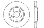 StopTech Acura NSX Sport Cryo Cross Drilled Rotor, Rear Right; 1991-1996