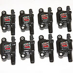 Granatelli 14-23 GM LT Direct Ignition Coil Packs - Black (Set of 8); 2014-2019