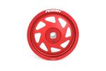 Perrin 19-21 Subaru WRX / 16-18 Forester Lightweight Crank Pulley (FA/FB Engines w/Large Hub) - Red; 2019-2021