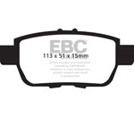 EBC 05-14 Honda Ridgeline 3.5 Greenstuff Rear Brake Pads