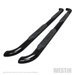 Westin 2020 Jeep Gladiator Platinum 4 Oval Nerf Step Bars - Black; 2020-2024