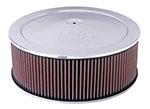 K&N 14in Red Custom Air Cleaner Assembly - 5.125in ID x 14in OD x 6.625in H