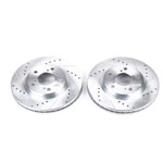 Power Stop 05-10 Honda Odyssey Front Evolution Drilled & Slotted Rotors - Pair; 2005-2010