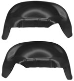 Husky Liners 2019+ Chevrolet Silverado 1500 Black Rear Wheel Well Guards; 2019-2022