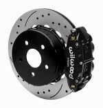 Wilwood 2020+ Jeep Gladiator Narrow Superlite 4R Rear Drill & Slot. Brake Kit 14.00in Black w/ Lines; 2020-2023