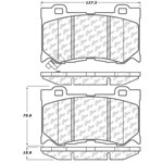 StopTech Street Brake Pads Infiniti Q50 Sport, Front