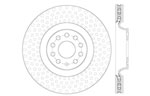 StopTech Audi S3 Sport Drilled/Slotted Rotor, Front Left; 2014-2015