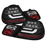 Spyder BMW E46 2Dr Coupe ( Do Not Fit Convertible ) Light Bar LED Tail Lights - Black - (ALT-YD-BE4600-LBLED-BK)