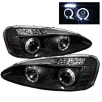 Spyder Pontiac Grand Prix Halo LED ( Replaceable LEDs ) Projector Headlights - Black - (PRO-YD-PGP04-HL-BK)