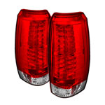 Spyder Chevrolet Avalanche LED Tail Lights - Red Clear - (ALT-YD-CAV07-LED-RC); 2007-2012