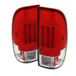 Spyder Ford F250/350/450/550 Super Duty Version 2 LED Tail Lights - Red Clear - (ALT-YD-FF15097-LED-G2-RC)