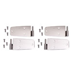 Rugged Ridge 76-93 Jeep CJ / Jeep Wrangler Stainless Door Hinge Kit; 1976-1993