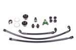 Radium Engineering Nissan VQ35HR & VQ37VHR Fuel Rail Plumbing Kit; 2007-2009