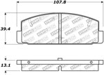 StopTech Street Brake Pads Mazda Protege Mazdaspeed, Rear; 2003-2003