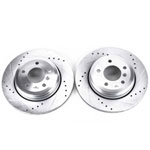 Power Stop 04-07 BMW 525i Rear Evolution Drilled & Slotted Rotors - Pair; 2004-2007