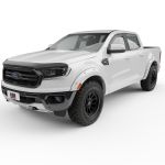 EGR 19-22 Ford Ranger Painted To Code Oxford Traditional Bolt-On Look Fender Flares White Set Of 4; 2019-2022