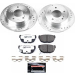 Power Stop 94-98 Nissan 240SX Rear Z26 Street Warrior Brake Kit; 1994-1998