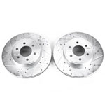 Power Stop 2003 Dodge Durango Front Evolution Drilled & Slotted Rotors - Pair; 2003-2003