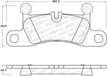 StopTech Street Brake Pads Porsche Cayenne 390mm Iron Front Disc, Rear; 2017-2018