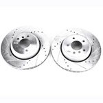 Power Stop 08-10 BMW 535i Rear Evolution Drilled & Slotted Rotors - Pair; 2008-2010