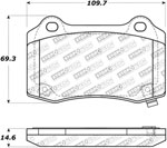 StopTech Street Brake Pads Cadillac CTS V, Rear