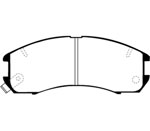 EBC 89-92 Ford Probe 2.2 Ultimax2 Front Brake Pads