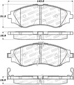 StopTech Street Select Brake Pads Chevrolet Aveo, Front