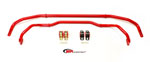 BMR Sway Bar Kit Adjustable With Bushings Front (SB038) And Rear (SB033) for Camaro Red