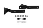 Kentrol 87-95 Jeep Wrangler YJ Tailgate Hinge Pair - Powdercoat Black; 1987-1995