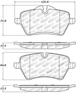 StopTech Sport Brake Pads Mini Cooper S JCW Brakes, Front; 2008-2008