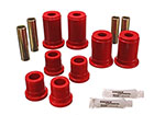 Energy Suspension 92-94 K-5 Blazer / 92-99 Denali/Suburban/Yukon Red Front Control Arm Bushing Set; 1992-1994