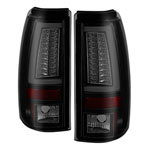 Spyder Chevy Silverado 1500/2500 Version 2 LED Tail Lights - Black Smoke - (ALT-YD-CS03V2-LED-BSM); 2003-2006