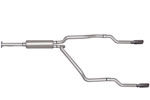 Gibson 96-98 Chevrolet K2500 Cheyenne 5.7L 2.5in Cat-Back Dual Split Exhaust - Stainless; 1996-1998