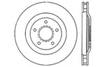 StopTech Cadillac XLR Sport Cross Drilled Brake Rotor, Front Left; 2004-2009