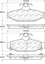 StopTech Street Brake Pads Pontiac Firebird, Rear; 1989-1997