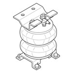 Firestone Ride-Rite Air Helper Spring Kit Rear 75-96 Chevrolet P30 RWD (W217602080)