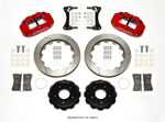 Wilwood Narrow Superlite 4R Front Hat Kit 12.88in Red 2007-Up Jeep Wrangler; 2007-2021