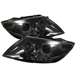 Spyder BMW Z4 ( Non HID Type ) Halo Projector Headlights - Smoke - (PRO-YD-BMWZ403-HL-SM); 2003-2008