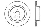 StopTech Infiniti Q70 Sport Cross Drilled Brake Rotor, Rear Left; 2014-2017