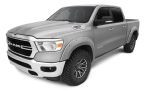 Bushwacker 20-22 Ram 1500 (Excl. Rebel/TRX) Pocket Style Flares 4pc - Billet Silver Metallic; 2020-2022