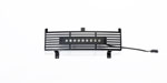 Putco 15-19 Chevy Silverado HD SS Black Bar Design Bumper Grille Insert w/ Curved Flush 10in Light Bar; 2015-2019