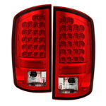 Spyder Dodge Ram 3500 2500/Ram LED Tail Lights - Red Clear - (ALT-YD-DRAM02-LED-RC); 2500; 2002-2006