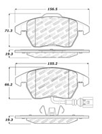 StopTech Sport Brake Pads Audi A3, Front