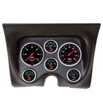 Autometer Designer Black 67-68 Camaro/Firebird Dash Kit 6pc Tach / MPH / Fuel / Oil / WTMP / Volt; 1967-1968