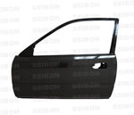 Seibon Carbon Fiber Doors (Pair) Honda Civic 2dr; 1996-2000