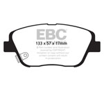 EBC 10-14 Hyundai Sonata 2.0 Turbo Redstuff Front Brake Pads; 2010-2014