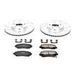 Power Stop 09-14 Acura TL Front Z23 Evolution Sport Brake Kit; 2009-2014